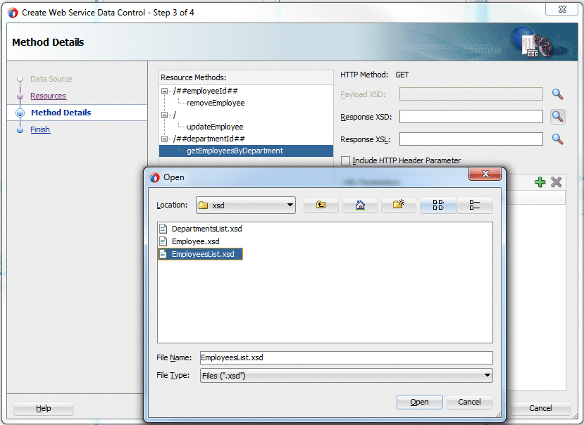 Edit Table Columns dialog