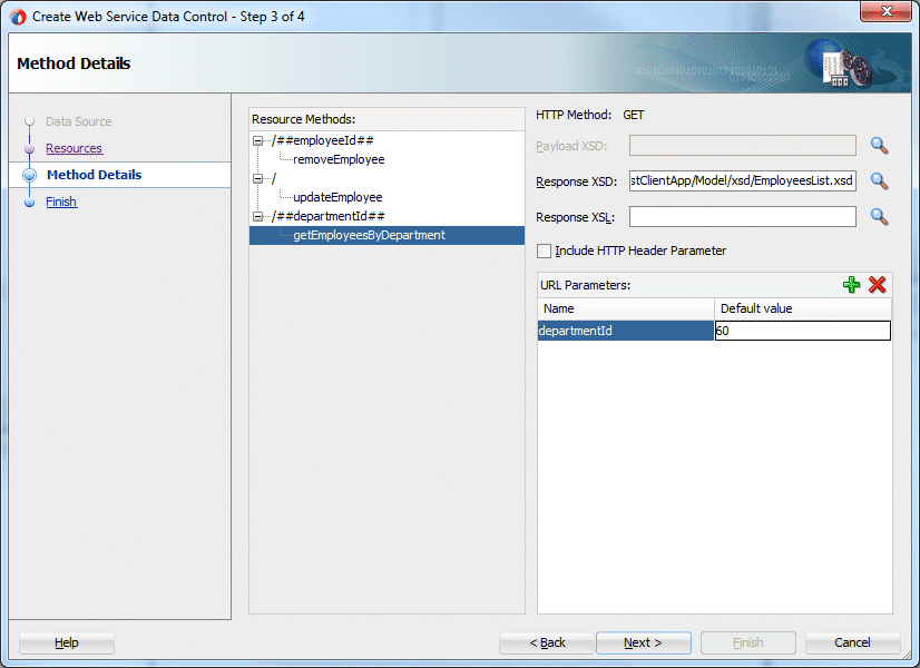 Edit Table Columns dialog