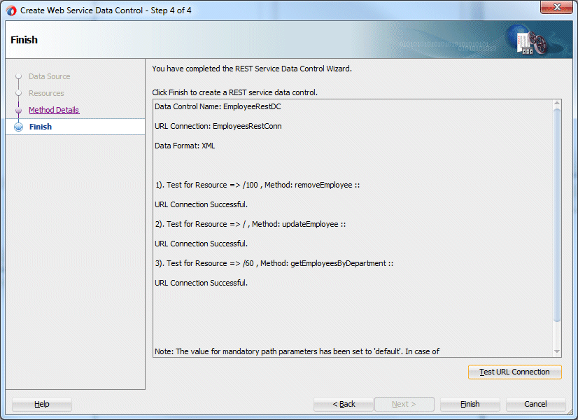 Dropping a data control onto the page
