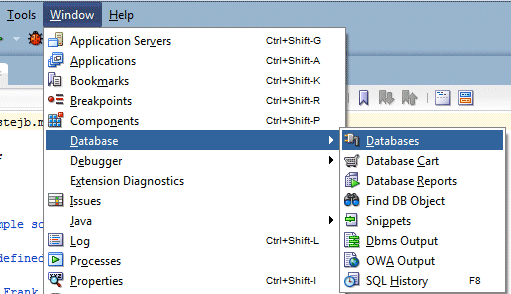 Default application Navigator created for a Fusion Web Application