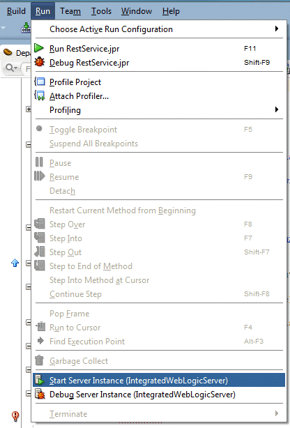 Default application Navigator created for a Fusion Web Application