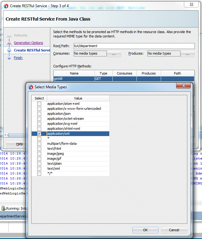 Step 4 of the Create Entities from Tables to define a database connection