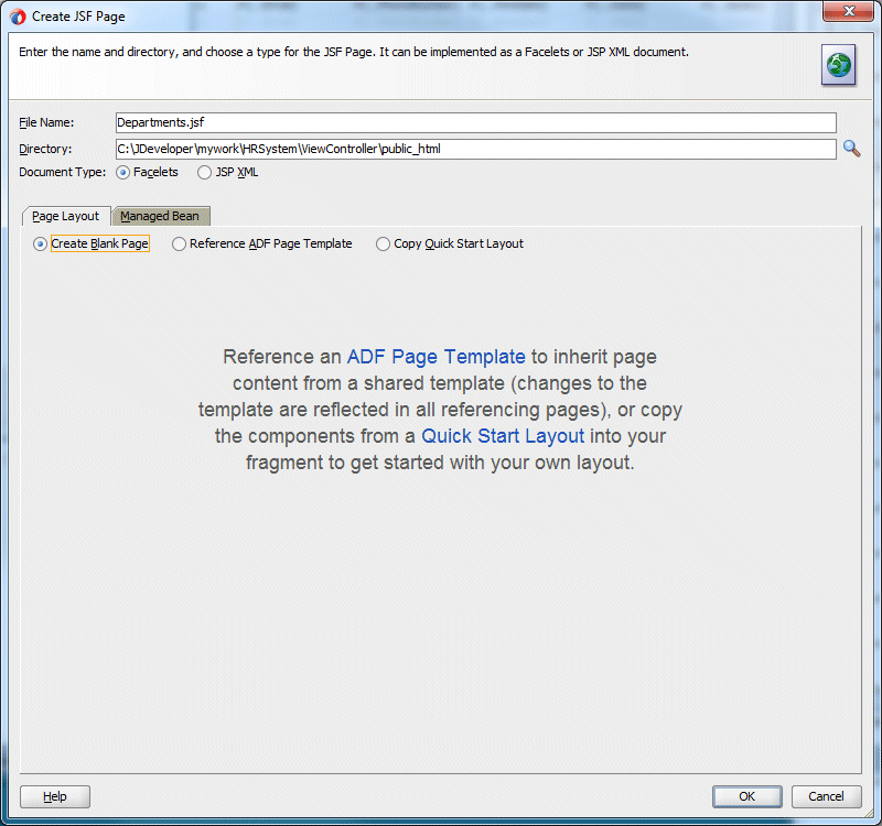 App navigator with ViewController project selected and New menu option selected in context menu.