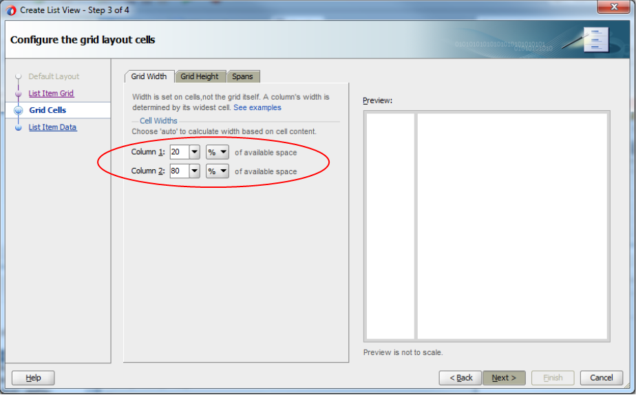 This screenshot shows the fields filled with values as specified in the previous paragraph. You can see the preview of the changes in the Preview pane.