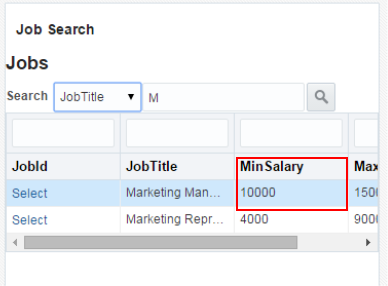This screenshot shows the Search page (fourth panel) with the changes done in the previous step.