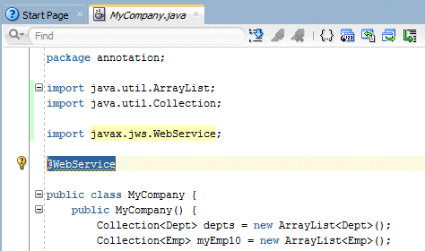 Java Editor Window