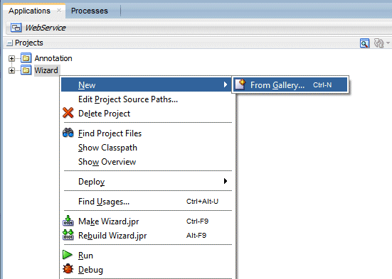 New context menu