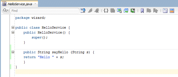 java editor with new method
