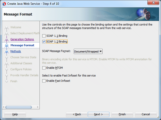 create web service wizard