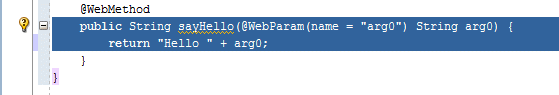 say hello code
