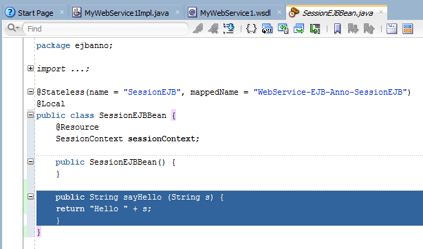 java code editor with code