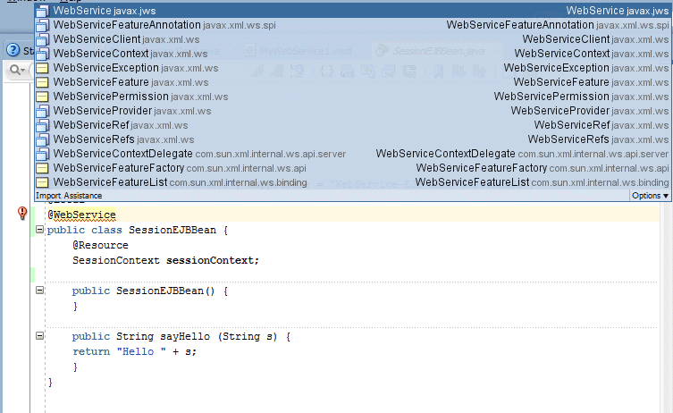 java code editor with annotations