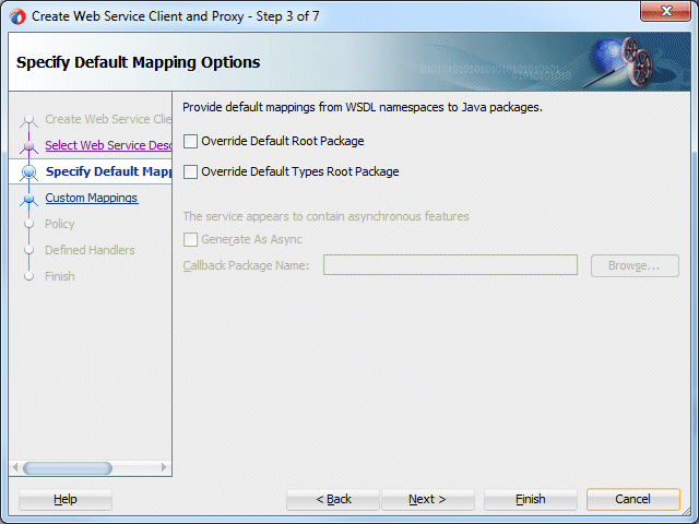 create web service proxy step 2