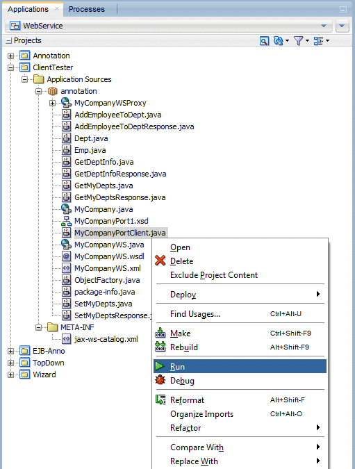 application navigator