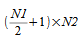 image:((N1 over 2) + 1 ) times N2