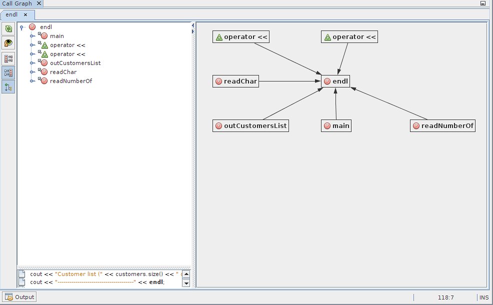 image:Call Graph window