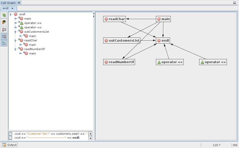 image:Call Graph window