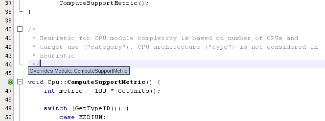 image:Editor window with override annotation