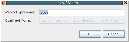 image:New Watch dialog box