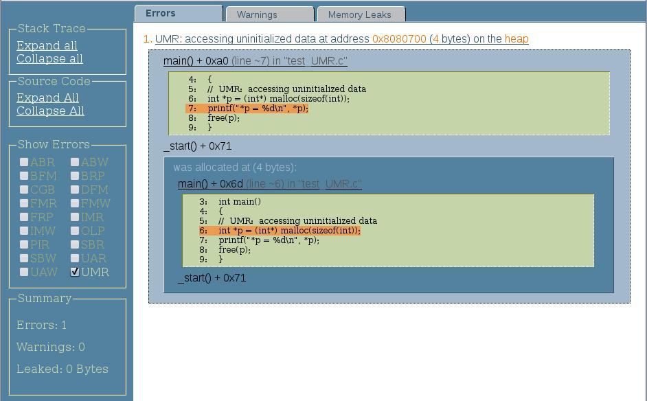 image:HTML report