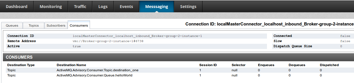 View messaging consumer