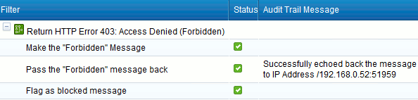 Message Blocked