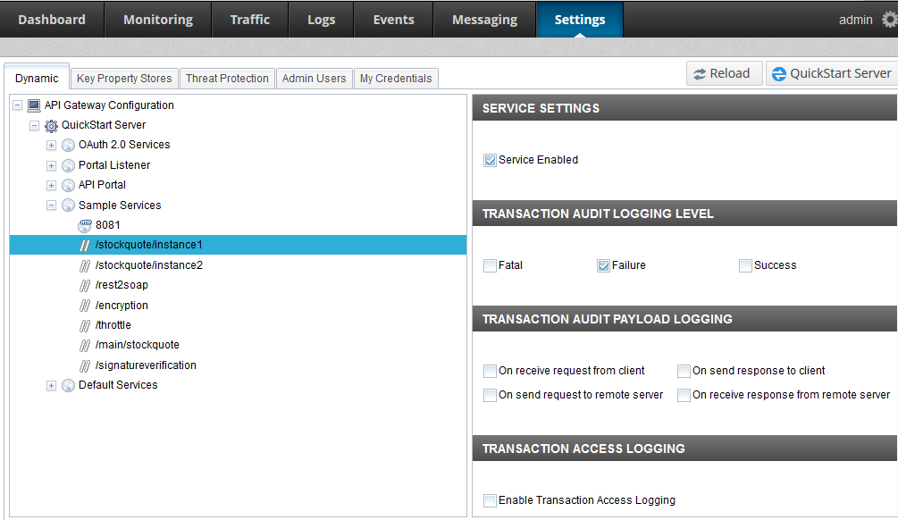 Dynamic logging