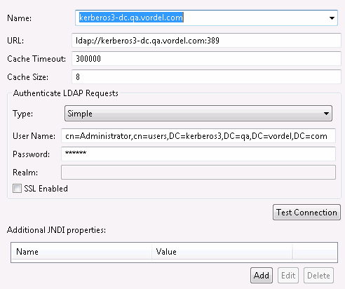 Creating an LDAP Connection