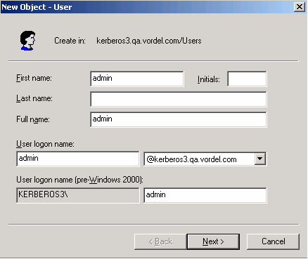 Creating an Active Directory LDAP User