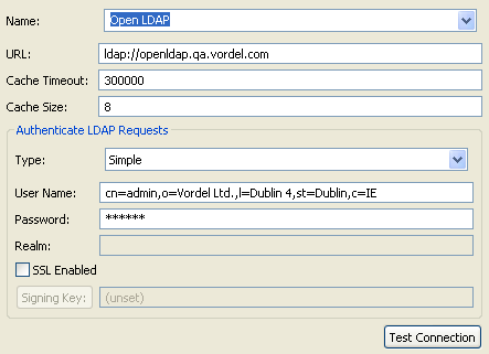 Creating an LDAP Connection