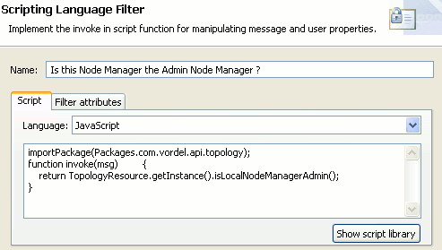 Scripting Language Filter