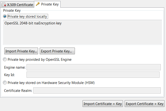 Edit a Private key