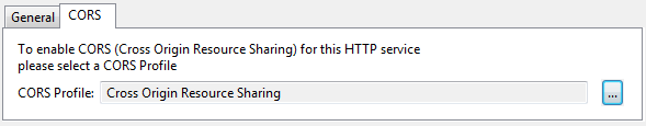 Cross-Origin Resource Sharing (CORS) for HTTP Services