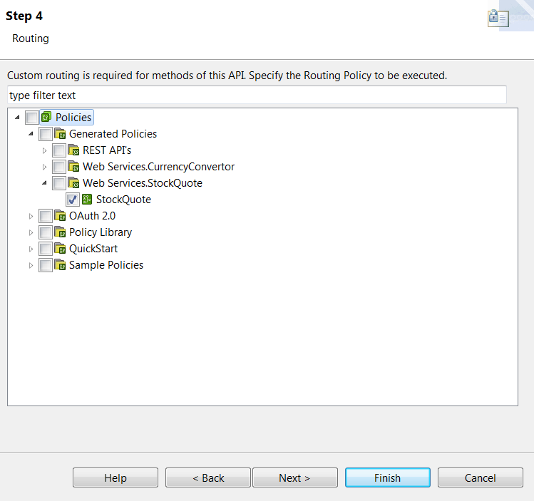 GetStockQuote routing policy