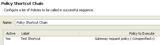 Unspecified Global Policy