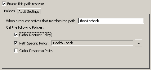 Global Policy Configured on Relative Path