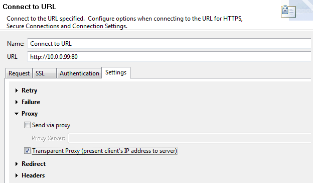 Configure connection