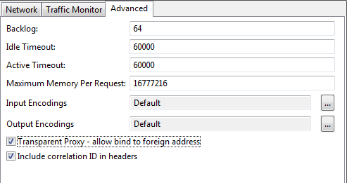 Configure HTTP interface
