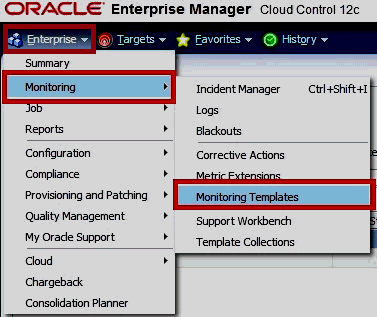 select monitoring template select monitoring template