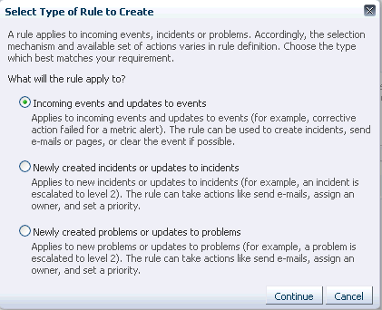 select type of rule to create select type of rule to create