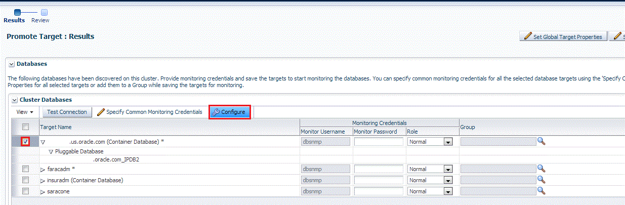 Promote PDB targets page Promote PDB targets page