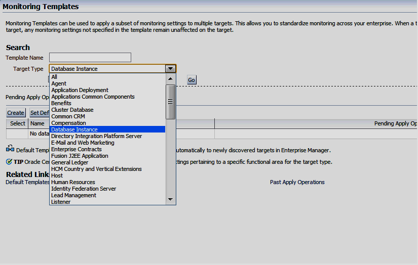 select db target type select db target type