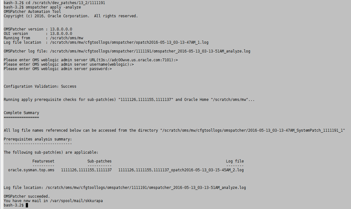 patch output patch output