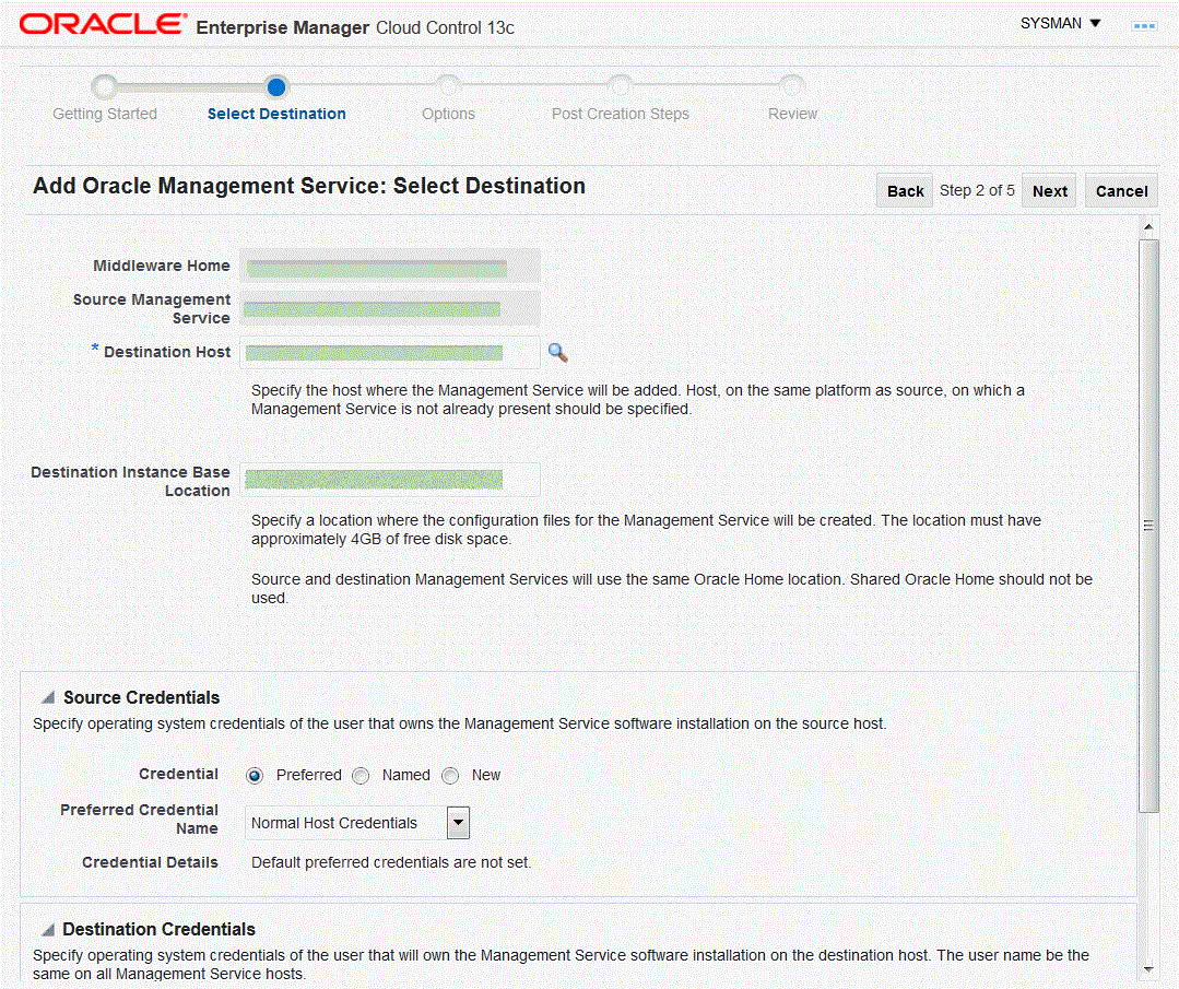 Add Management Service Deployment Procedure Add Management Service Deployment Procedure