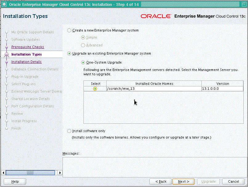 Enterprise Manager Cloud Control Installation Wizard Enterprise Manager Cloud Control Installation Wizard