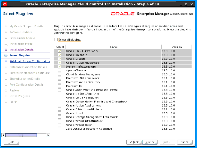 Plug-In Deployment Screen Plug-In Deployment Screen