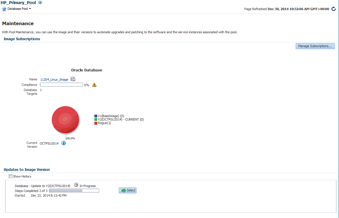 Image Subscriptions Page