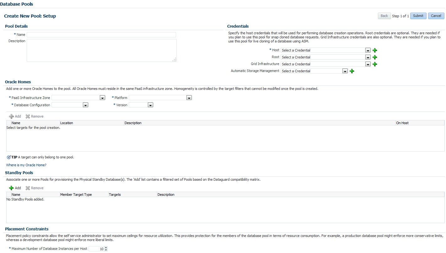Create Database Pool