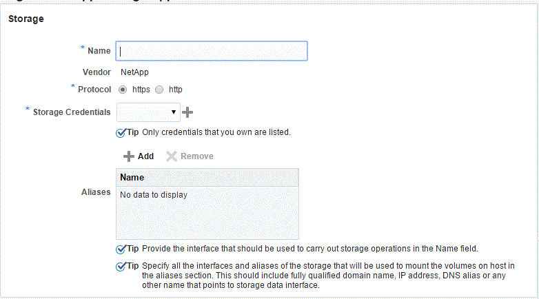 NetApp Storage Registration