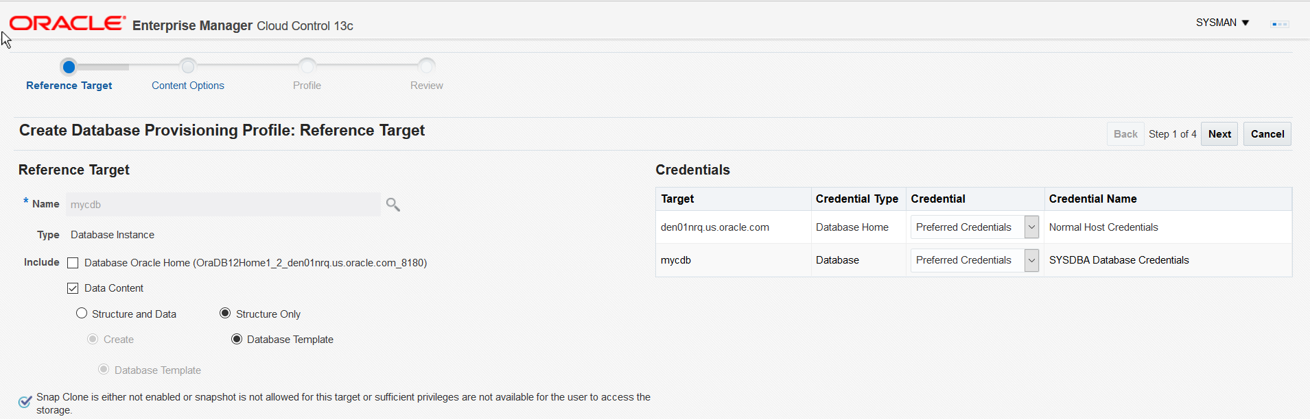 Reference Target Page